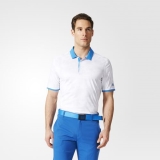 H32a7424 - Adidas Climachill DotFade Polo Shirt White - Men - Clothing